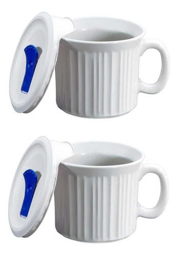 Corningware Colors Pop-ins - Taza Para Sopa Con Tapa, 20 Onz