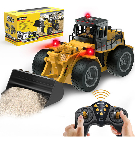 Hzq Rc Bulldozer Toy Vehículo De Construcción Rc Bulldozer
