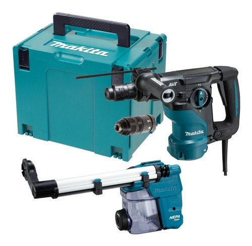 Rotomartillo Sds Plus Makita 30mm 1050w Hr3011fcwj Color Verde