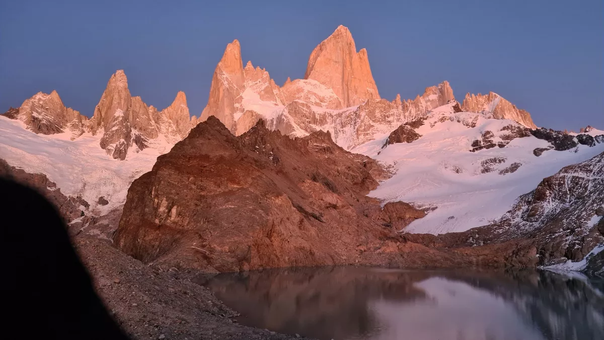 EL AMANECER DEL CERRO FITZ ROY