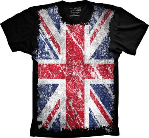 Camiseta Frete Grátis Plus Size Bandeira Inglaterra England