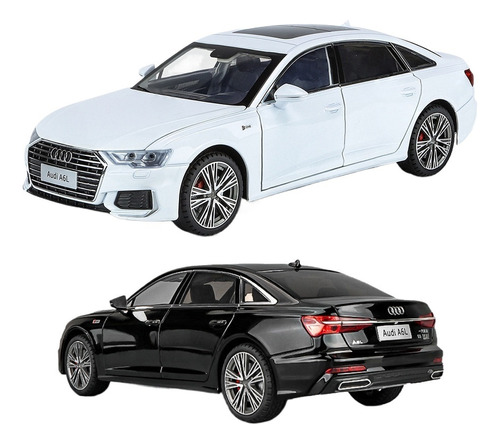 Audi A6l Miniatura Metal Coche Versión Fina Limusina 1/18