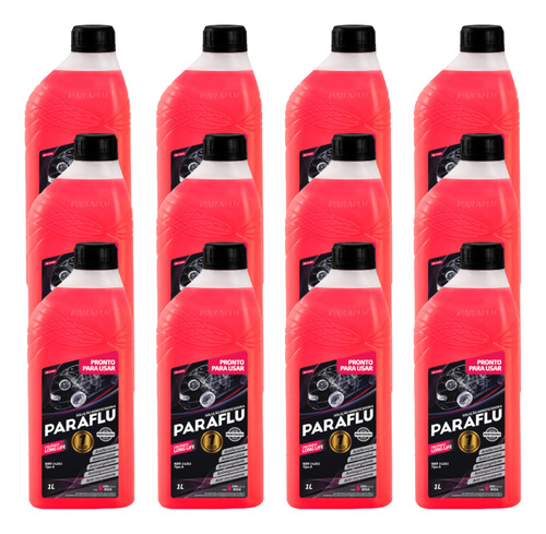 Kit 12l Aditivo Radiador Rosa Pronto Uso Ranger 2.2 Diesel