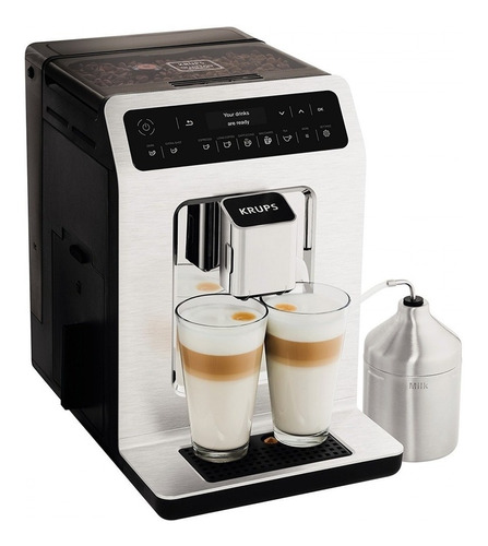 Cafetera Automática Espresso Krups Ea891c50 Capuchino Latte 1450w * 3 Niveles De Molienda * 2 Tazas A La Vez * Premium *