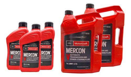 Kit 2 Garrafa Mercon V + 3 Litro Aceite Transmision Merconvl