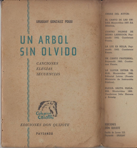 1955 Paysandu Dibujo Prino Del Castillo Texto Gonzalez Poggi