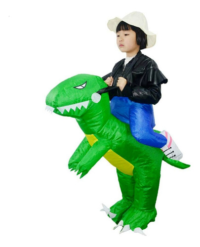 Disfraz Dinosaurio Inflafle Infantil Halloween Cotillon