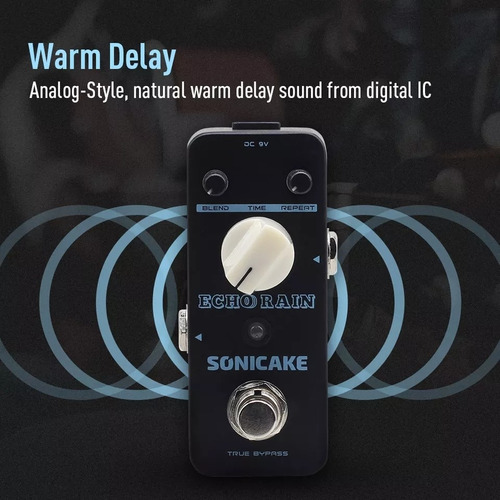 Imagem 2 de 7 de Pedal Digital Delay Echo Rain Sonicake Timbre Do Analog Boss