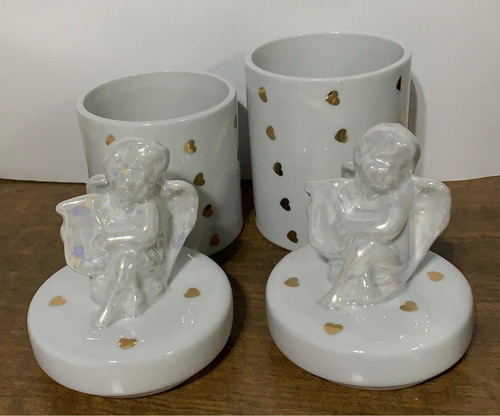 Imagem 4 de 6 de Kit Higiene Bebê, 3 Peças Em Porcelana