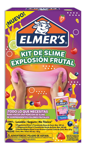 Kit Slime Elmers Con Aroma Explosión Frutal 2 Unidades