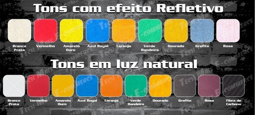 05 Faixas Adesivo Refletivo Reta (faixa 1,22m X 20mm) Friso