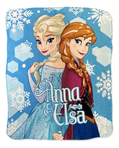 Disney Anna And Elsa - Manta Con Diseño De Copo De Nieve, C