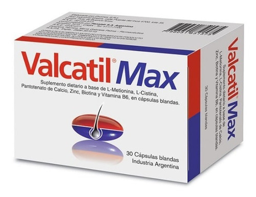 Suplemento Dietario Valcatil Max Cápsulas Blandas X 30 Caps