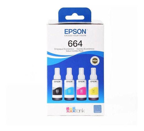 Pack Botellas De Tinta X4 Epson T664