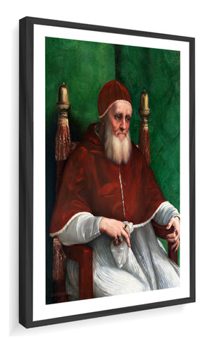 Quadro Decorativo Raphael Retrato De Para Júlio Ii 60x81