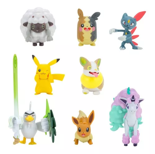 Pokemon - 2 Figuras De Batalha - Bulbasauro E Pikachu - Sunny