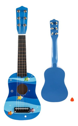 Guitarra Didáctica De Madera Juguete De Madera Para Niños