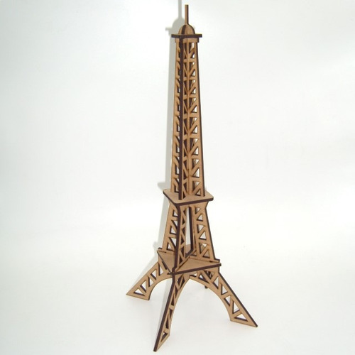 Imagen 2 de 3 de 10 Centros De Mesa Rompecabezas Torre Eiffel Paris Mdf 32cm