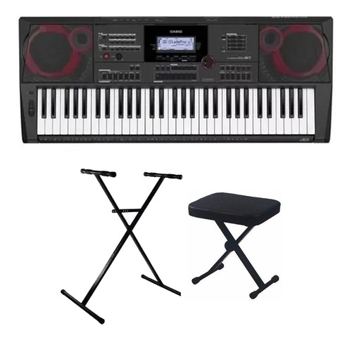 Combo Ctx 5000 Casio Sensitivo + Soporte Banqueta Envios