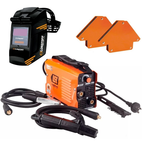 Imagen 1 de 10 de Soldadora Inverter Lusqtoff Iron 100 + Mascara + Accesorios