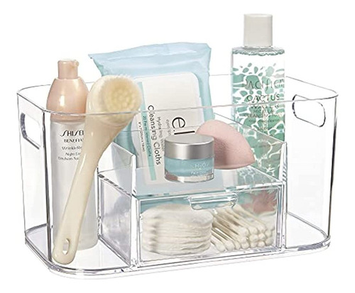 Stori Bliss Skincare Organizer Plastic With Drawer | Tran