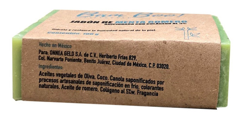 Imagen 4 de 5 de Jabón Menta Romero Con Colágeno 100 Gr Bam Boo! Lifestyle