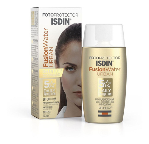 Isdin Fusion Water Urban Spf 30 Facial Uso Diario 50ml