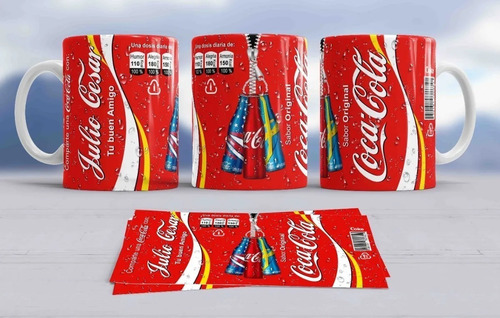 Imagen 7 de 9 de Plantillas Bebidas Latas 8 Diseños / Sublimacion Tazas