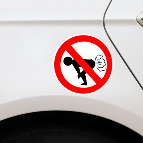 Pegatina De Coche X No Farting, Divertida Calcomanía Para Ma