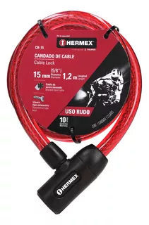 Candado Cadena Para Bicicleta Moto +2 Llaves Hermex