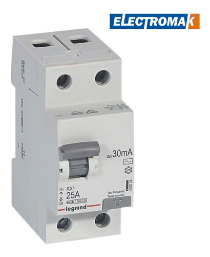 Diferencial 2x25a 30ma Rx3 Legrand - Electromak