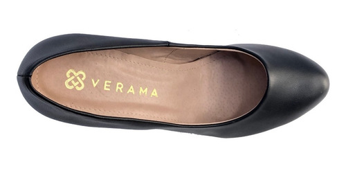 Imagen 3 de 10 de Zapatos Cerrado Negro Moda Tacón Perfecto Mujer