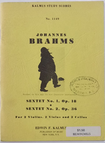 Sexteto No. 1 Op18 Y No. 2 Op36 2 Violines 2 Violas 2 Chelos