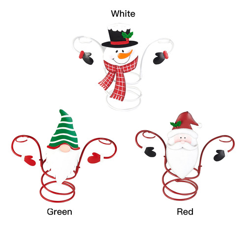 Soporte Para Copas De Vino Con Forma De Muñeco De Nieve, Dec