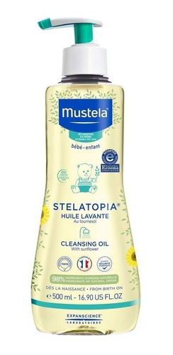 Mustela Stelatopia, Aceite Limpiador, Bebé Body Wash  Eczema