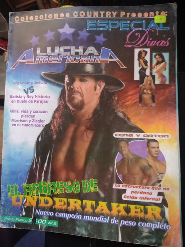 Undertaker En Revista Lucha Americana Poster Divas Maria 