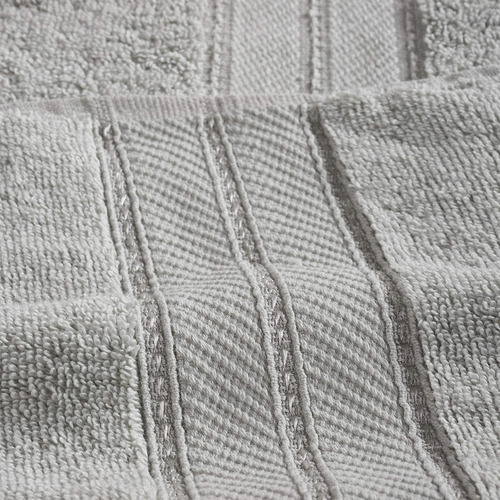 Juego De 6 Toallas 100% Algodón Superabsorbentes Grises