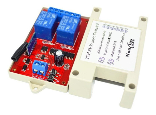 Imagen 4 de 8 de 12v Interruptor De Control Remoto 2-canales 433m 2-botón