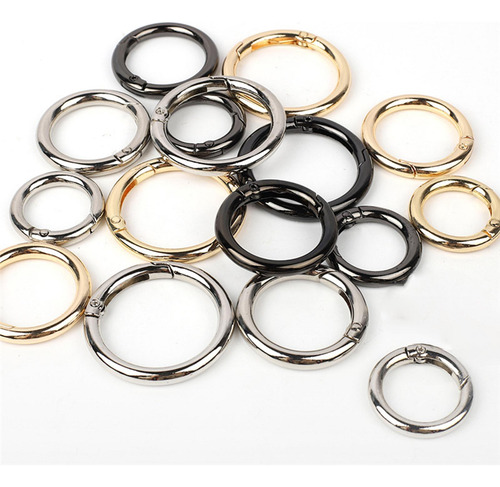 3 X 5x Hebillas De Anillos De Resorte, Hebillas Gris Oscuro
