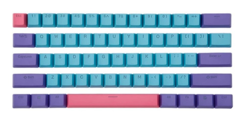 61 Keycaps De Colores Pbt Para Teclados Mecanicos 60% Boyi