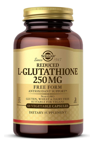 L-glutatión Reducido 250 Mg Solgar 60 Cápsulas
