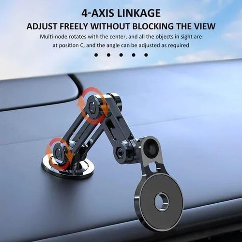 Soporte Magnético Teléfono De Metal Para Automóvil 360 °