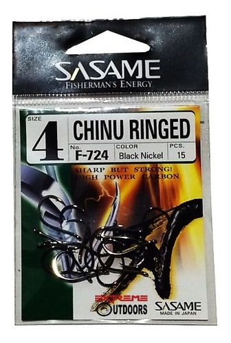 Anzuelo Sasame Chinu Ringed  #4 X 15 U Japones 