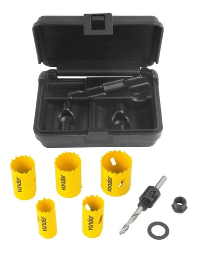 Jogo De Serras Copo Bimetal Kit Com 7 Peças - Scv 400 Vonder