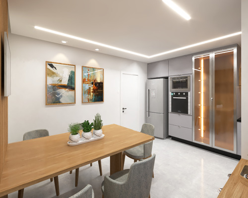 Projeto Cozinha Design De Interiores + Detalhamento
