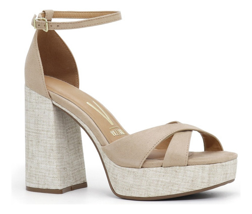 Sandalia  Casual De  Dama Vizzano 236417-105   Beige