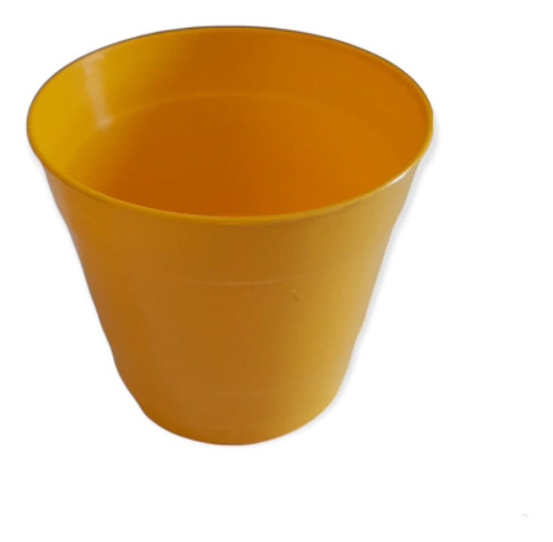 Maceta Plástico T.a Plastic Rocio N6 Amarillo