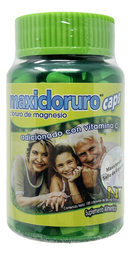 Cloruro De Magnesio Con Vitamina C (100 Caps) Maxicloruro