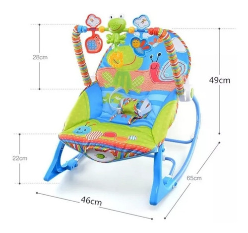 Silla Mecedora Vibradora Musical Antirreflujo Para Bebe