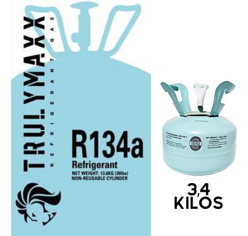 Gas Refrigerante R134 X 3.4 Kgs (tenemos Todos Los Gases)